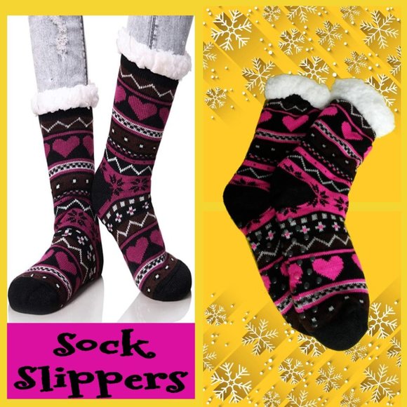 MoonKitty Thermal Slipper Socks w/ Anti-Slip Grips - Picture 1 of 5